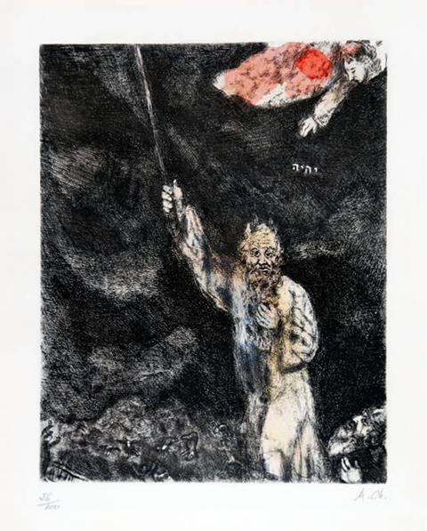Chagall, Darkness over Egypt from the Bible