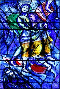 Chagall, Jacob Wrestling