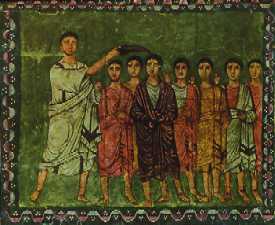 Samuel anoints David, Panel WC 3, Dura-Europos