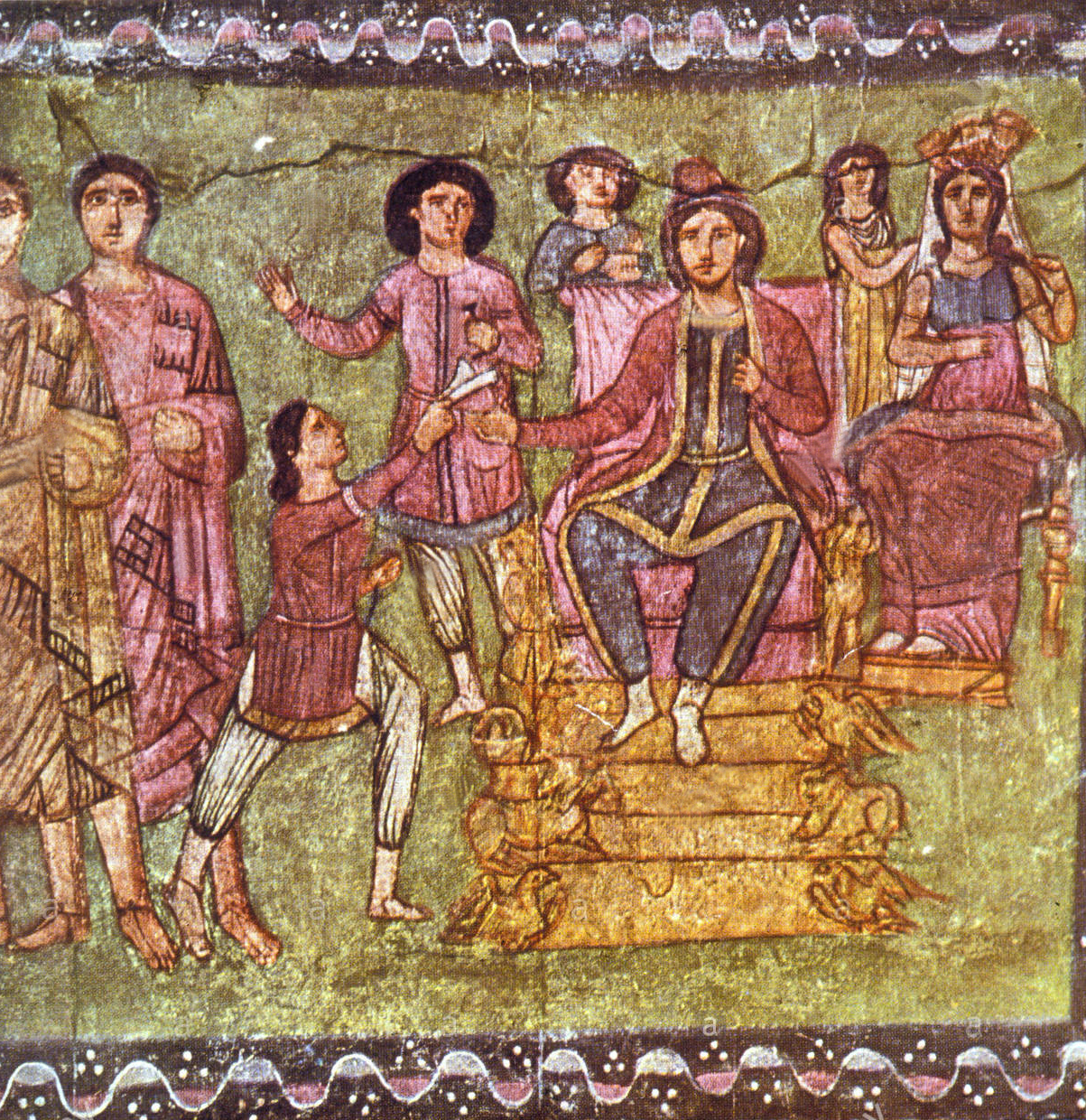 Mordechai and Esther, Dura Europos