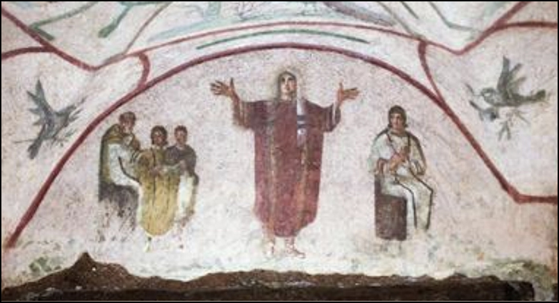 Woman Leading Prayer, Catacomb
