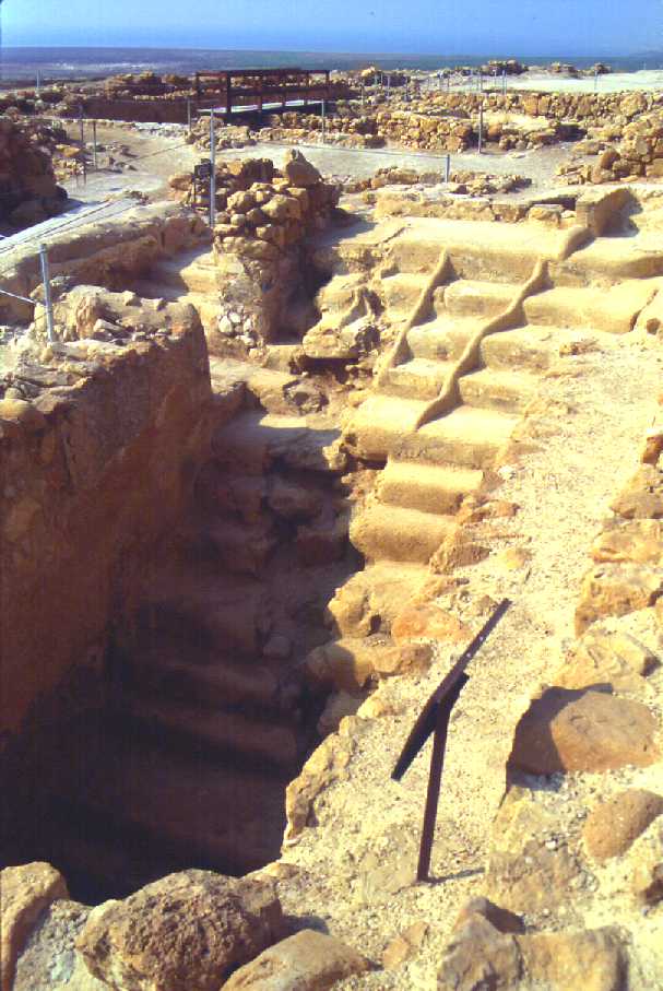 Earthquake-damaged Mikveh on Eastern Side of Compound