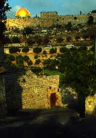 Garden of Gethsemane, Jewish cemetery outside Golden Gate, Dome of the Rock, Jerusalem