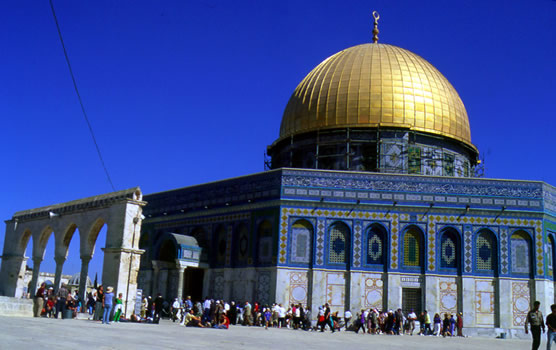 Qubbat es Sakhra (The Dome of the Rock) on the Haram esh-Sharif, Jerusalem