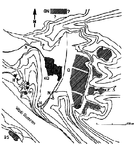 Qumran Cemetery Map (Rohrer-Ertl, Rohrhirsch and Hahn)