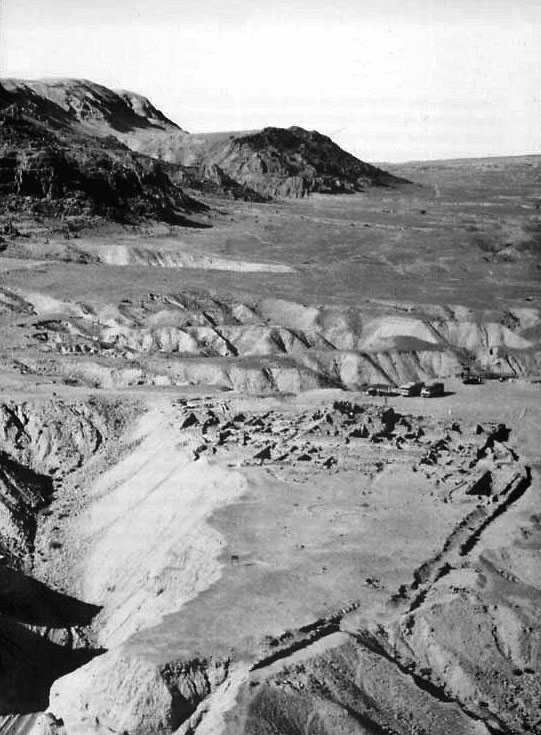 Khirbet Qumran: Aerial View from SE
