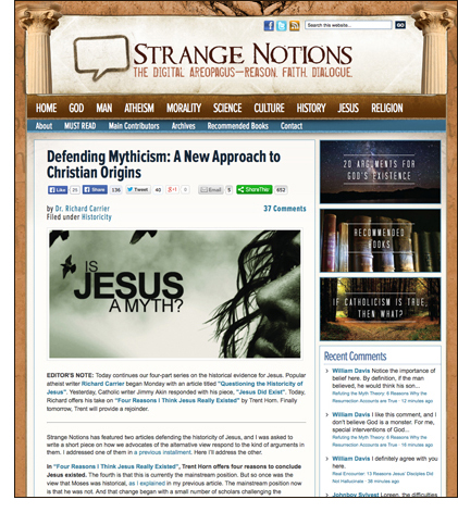 Mythicist Website