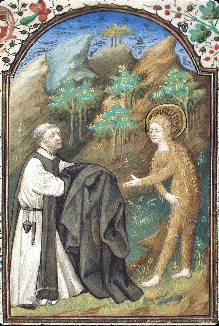 St. Mary of Egypt, 12th-century fresco
