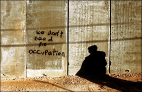 The Wall separating Israel from Occupied Palestine