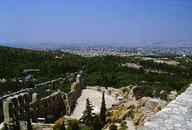 The Odeion from the Acropolis, Athens