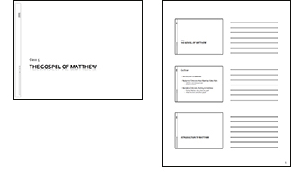 Class Slides