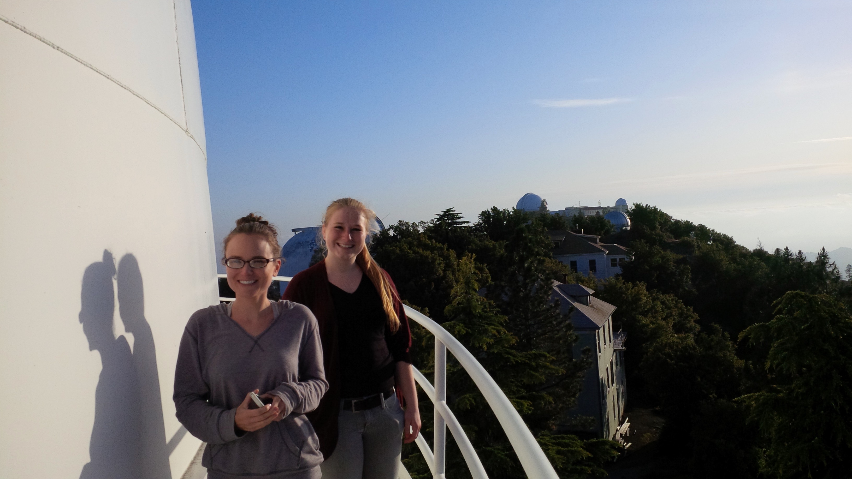 Sarah Youlton and Dr. Kristin Kulas observing at Mount Hamilton April 2015