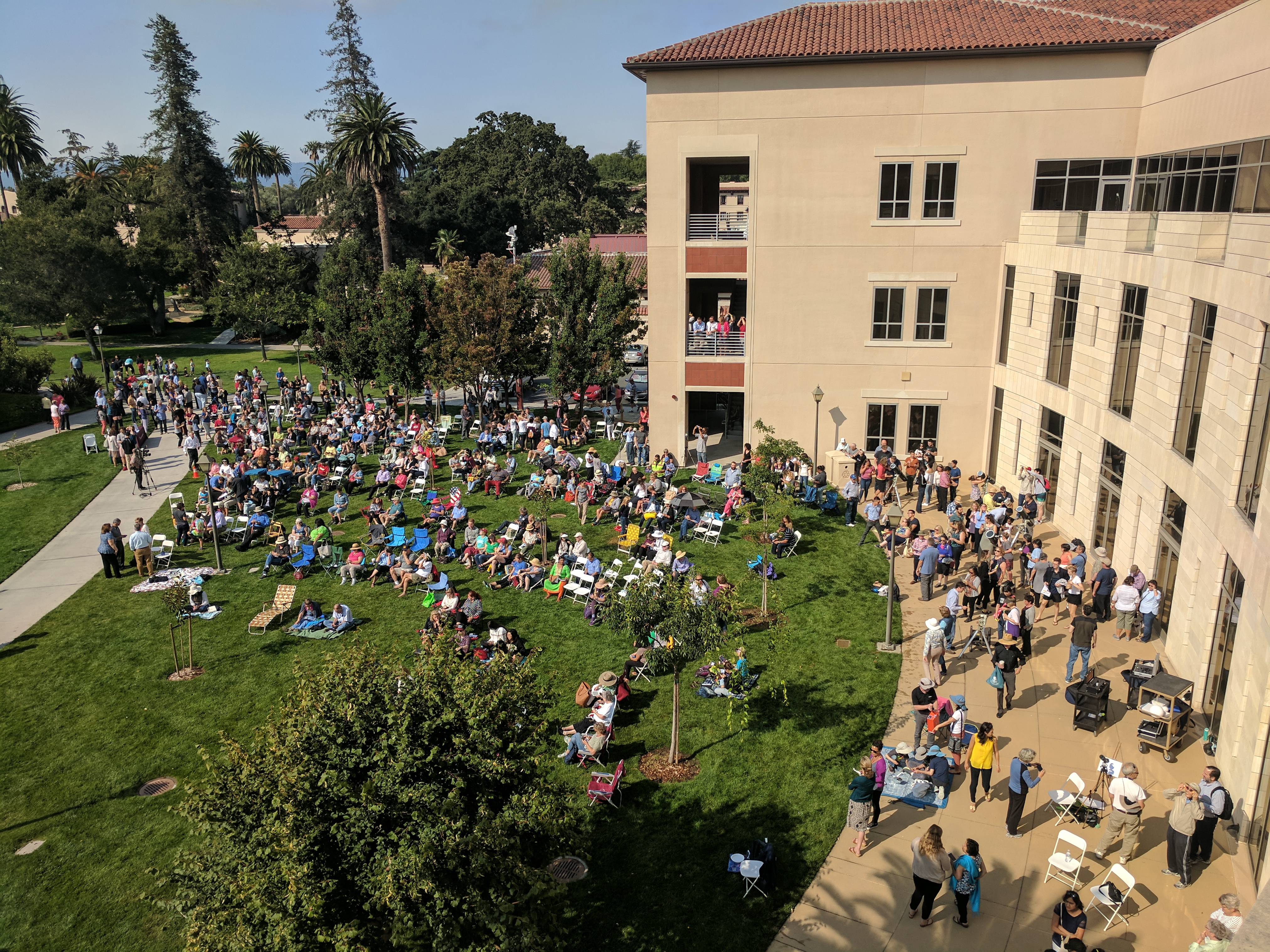 View of the solar party.