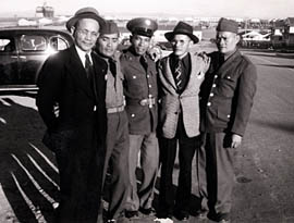 Filipino Soldiers with Family