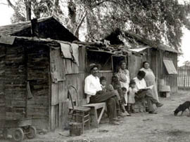 Mexican Farm Worker and their Home