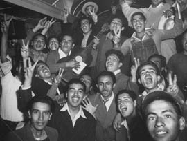 Mexican Farm Workers on Train to America