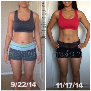 Before-and-after shot